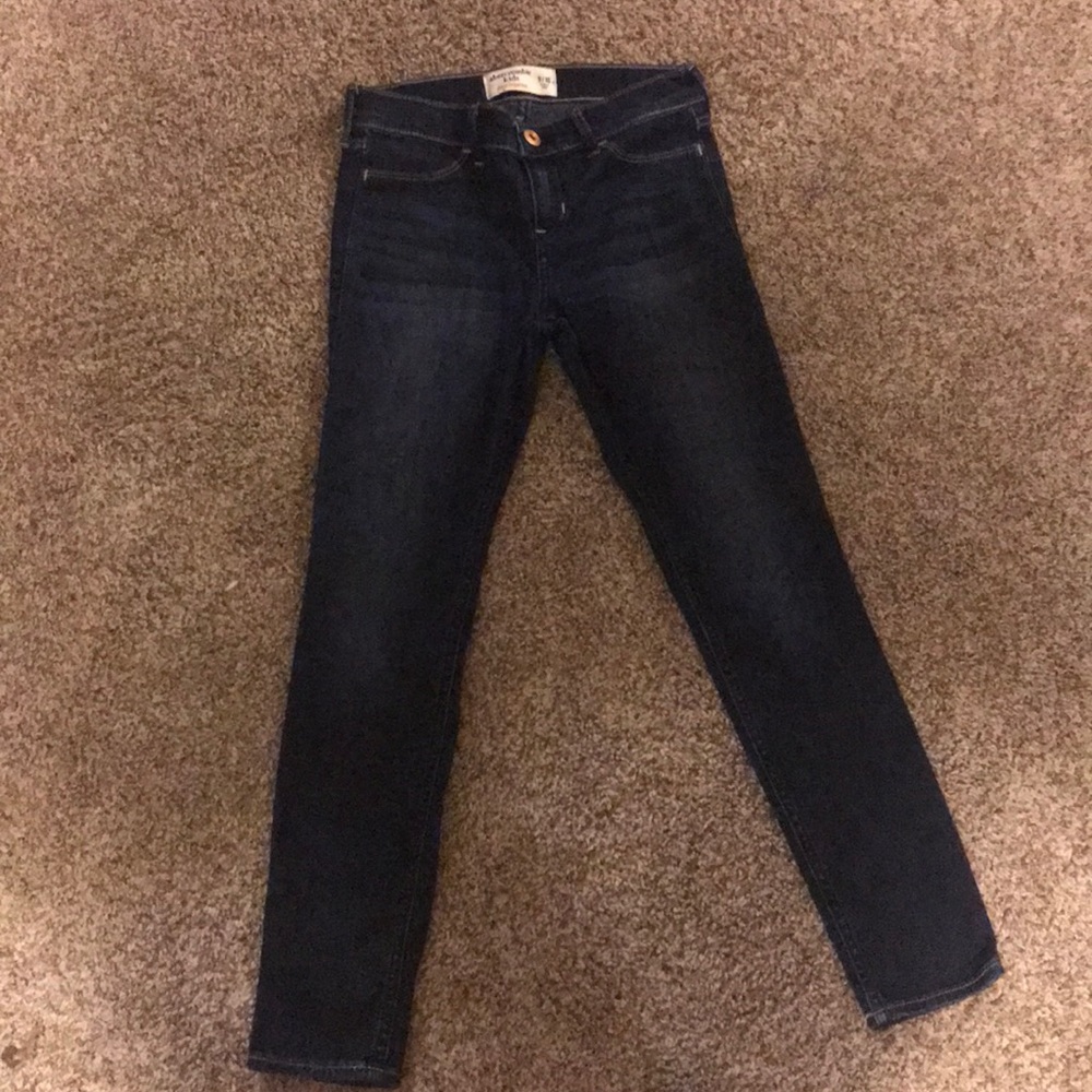 Abercrombie kids dark jean leggings size 9-10